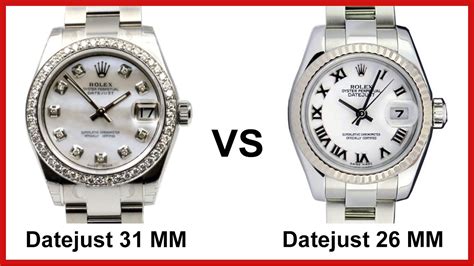 rolex women's watch 26mm|rolex 26mm vs 31mm.